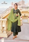 Kalika By Mittoo Alia Cut Embroidery Kurti With Bottom Dupatta Wholesale Clothing Suppliers In India
